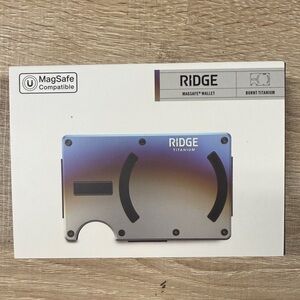 Ridge Titanium Key & Card Holder - Burnt Titanium